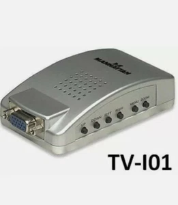 PC Monitor to TV Converter VGA to RCA / S-Video Adapter, Manhattan 150095 - Picture 1 of 3
