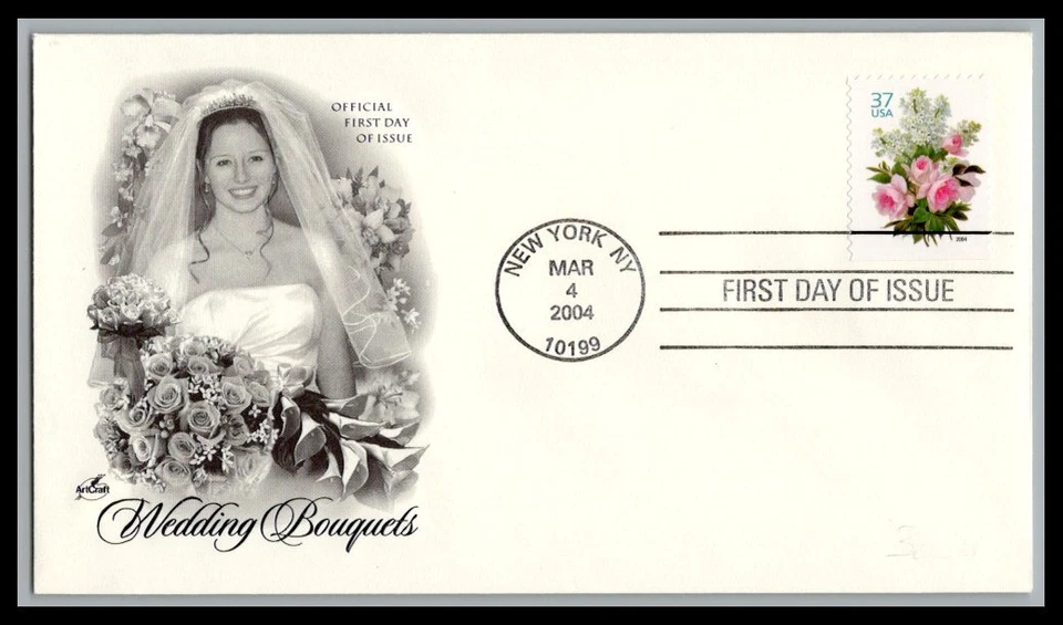 US FDC # 3836 37c Lilacs & Roses ArtCraft   2004, 9p3543 - Image 1 of 1