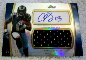Chris Givens RC 2012 Topps Finest Refractor GU Patch Autograph #771/1369 GEM10? - Picture 1 of 1