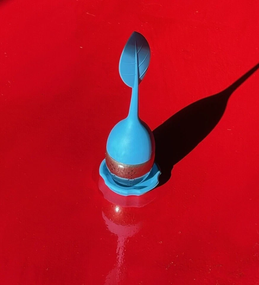 Infusor de té de hojas lindo colador de silicona hoja suelta café novedad infusión de regalo Foto 1 de 1