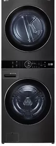 27 Inch Smart Electric WashTower with 4.5 Cu. Ft. Washer Capacity, 7.2 Cu. Ft. H - Picture 1 of 6
