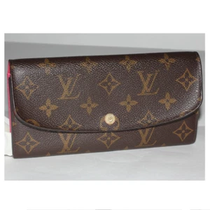 LOUIS VUITTON Monogram Portefeuille Emilie Wallet Pink M60697 LV Auth From Japan - Picture 1 of 3