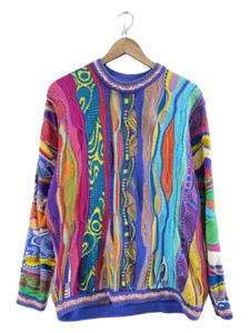 COOGI 3D Knit Sweater 90s Vintage Multicolor Pullover Size S Australia Made - Picture 1 of 8
