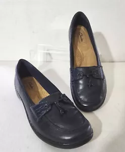 Scarpe marine Clarks Ultimate Comfort Collection in pelle verniciata taglia 10 M - ECCELLENTI - Foto 1 di 10