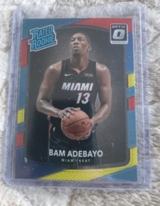 2017-2018 BAM ADEBAYO RATED ROOKIE RED YELLOW OPTIC - Picture 1 of 2