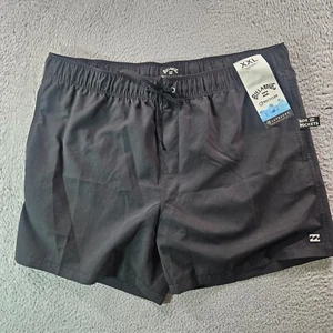 NWT Billabong Swim Trunks Board Shorts Men's XXL - No Liner Laybacks Black - Picture 1 of 13