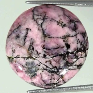17.40Cts Natural Rhodonite Round Cabochon Loose Gemstone - Picture 1 of 3