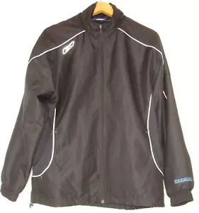 TUTA DA UOMO REEBOK M NERA BIANCA DESIGN PIPING VENTILATA FULL ZIP TRACK TOP - Foto 1 di 10