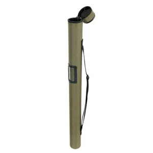 Fishing Rod Tube 4 Compartments Fly Rod Tube Case for 9FT 4section Rods - Picture 1 of 8