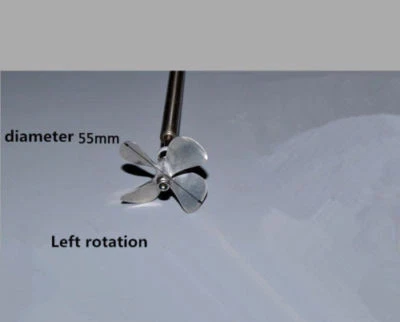 Пропеллерный винт 4 лопасти алюминиевый сплав внешний диаметр 55 м вал 4 мм для радиоуправляемой лодки - Изображение 1 из 4