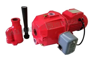Convertible Deep Well Jet Pump, 1/2HP, 115/230V, max 49' cast iron, Hallmark Ind - Picture 1 of 4