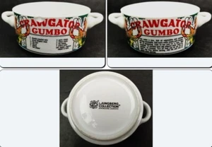 Crawgator Gumbo Bowl w/ Handles Ljungberg Collection New Orleans LA Recipe - Picture 1 of 6