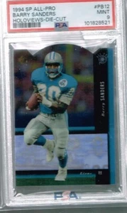 1993 SP All Pro Holoviews Die Cut  PB12 Barry Sanders  PSA 9  5280 - Picture 1 of 1