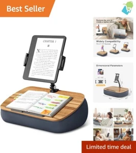 Multi-Functional Lap Desk & Tablet Holder with Adjustable Support, Gray Beanbag - Picture 1 of 11