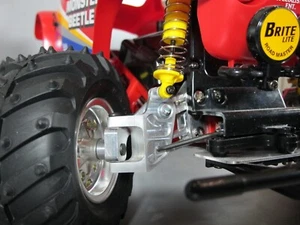 Nocca anteriore in alluminio + verticale + braccio sterzo Tamiya Monster Beetle Blackfoot - Foto 1 di 22