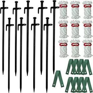27 PCS Heavy Duty Steel Tree Stake Kit,Tree Support Stakes for Garden Plants,Tre - Picture 1 of 6