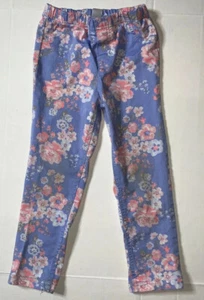 Preowned- Carters Floral Graphic Elastic Pants Girls (Size 5) - Picture 1 of 7