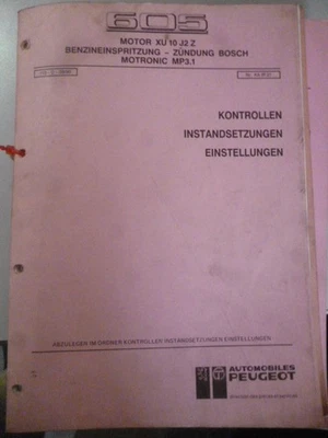 Peugeot 605 Konvolut Werkstatt Reparaturhandbuch Wartungsanleitung 6 Stück - Bild 1 von 4
