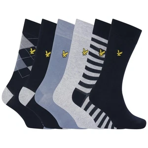 Lyle & Scott Mens Mixed Dress Socks (Pack of 6) GT6716 - Picture 1 of 3