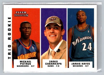 2003-04 Fleer Tradition #299 Mickael Pietrus / Zarko Cabarkapa / Jarvis Hayes Foto 1 de 2