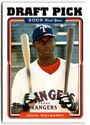 John Mayberry Jr. 2005 Topps Updates & Highlights Rookie #UH314 Texas Rangers - Image 1 of 2