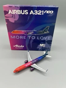 1:400 NG Models Airbus A321neo Alaska Airlines N926VA "More to Love" - Picture 1 of 1