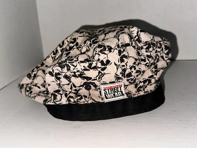 Boné de skate vintage anos 80 VISION STREET WEAR chapéu boina original Mark Gonzales caveira - Imagem 1 de 4