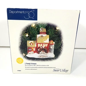 DEPT 56 J YOUNG'S GRANARY Mill Orig Snow Village #98644 Light Up Ornament mit Box - Bild 1 von 7