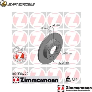 2x BREMSSCHEIBE 100.3314.20 FÜR AUDI A4/B7/Convertible/B6 SEAT EXEO/STBKN 3.0L - Bild 1 von 8