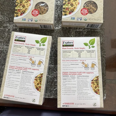 Pack de 4 fusilli de garbanzo orgánico Explore Cuisine Foto 1 de 2