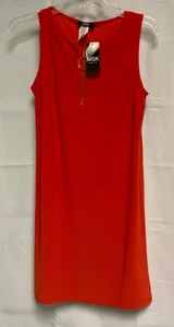 MSK Women's Dress Petite Small Sleeveless Orange Dress - Picture 1 of 3