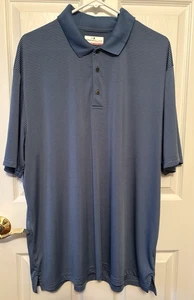 Camisa de golf Grand Slam Performance para hombre talla XXL azul a rayas manga corta - Imagen 1 de 6