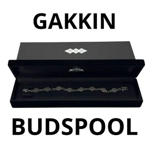 Bracciale GAKKIN x BUDSPOOL argento punito floreale Kamon Namedaruma nuovo Giappone FS - Foto 1 di 5