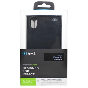 Speck Presidio Series Slim Rugged Sport Case For Apple iPhone Xs / X - Black - Picture 1 of 2