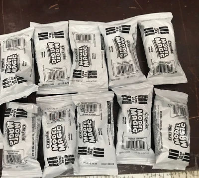 10 X 1 oz Packs Crayola Model Magic Clay WHITE NEW SEALED LOT - Image 1 of 2