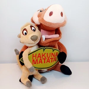 Timon & Pumba Plush Hakuna Matata! Lion King Plush Stuffed Animal Disney Parks - Picture 1 of 8