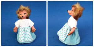 1960s-1970s Vintage GDR East Germany  Rubber Toy Doll HEDGEHOG Girl 