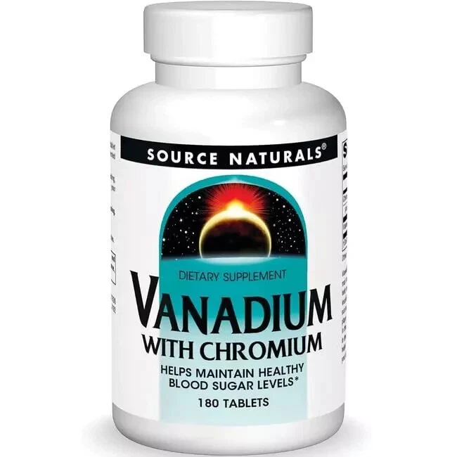 Source Naturals Vanadium with Chromium 180 Tabs - Image 1 of 1