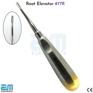 Root Elevator #77R Dental Instruments serrated very light handle stainless Steel - Picture 1 of 2