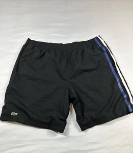 Pantaloncini corti sportivi Lacoste Sport uomo 3XL neri foderati a righe poliestere coccodrillo - Foto 1 di 13