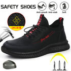 Mens Work Safety Shoes Steel Toe Cap Roofing Shoes Boots Indestructible Sneakers