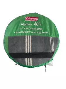 Coleman Alpine Sleeping Bag 33x81 40 Degree - Picture 1 of 10