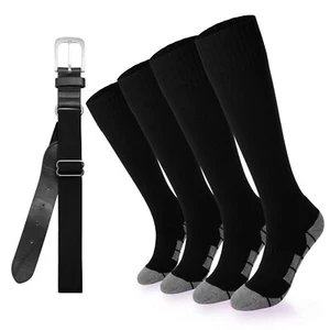 Youth Baseball Socks & Belt Softball T-Ball Athletic Combo Set for Boys Girls - Picture 1 of 6