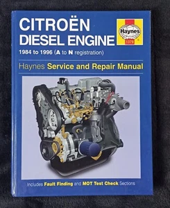 Citroen Diesel Engine 1984 to 1996 Haynes Service and Repair Manual - Picture 1 of 3