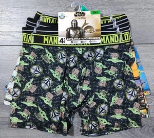 Star Wars Underwear Boys Large 10 the Mandalorian Baby Yoda Fun Boxer Brief Gift - Picture 1 of 6