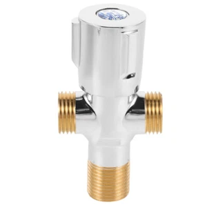 Double Outlet Angle Valve Shower Valves Garden Sink Sprayer Taps for Bathroom - Picture 1 of 12
