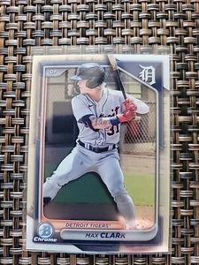 2024 Bowman Draft - Chrome #BDC-104 Max Clark (RC) - Detroit Tigers - Picture 1 of 4