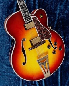 Gibson Super 400 custom one of a kind solid quilt back Bourbon burst - Picture 1 of 11