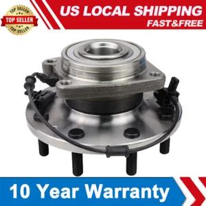 4WD Front Wheel Bearing & Hub Assembly For Chevrolet Silverado 3500 HD DRW W/ABS - Picture 1 of 8
