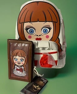 Mini Mochila Bolso y Cartera Loungefly Annabelle The Conjuring Figura Cosplay Nueva - Imagen 1 de 10